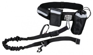 PAS BIODROWY HANDS FREE CZARNY