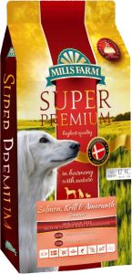MILLS FARM Salmon, Krill & Amaranth - karma z łososiem, krylem i amarantusem dla dorosłych psów  12 kg