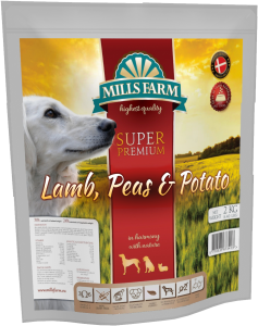 MILLS FARM Lamb, Peas & Potato - karma z jagnięciną i groszkiem dla psów dorosłych 2 kg
